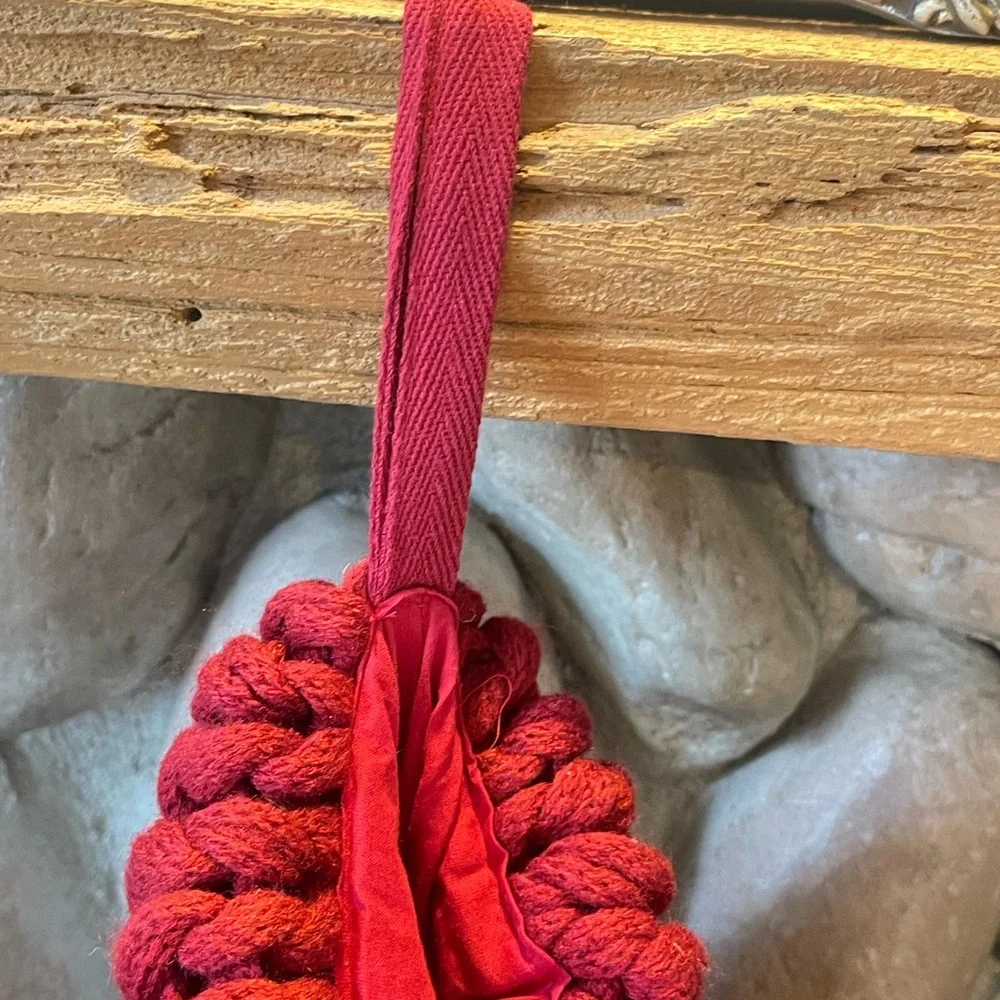 Pottery Barn Lot of 2 Red Colossal Knit Stocking